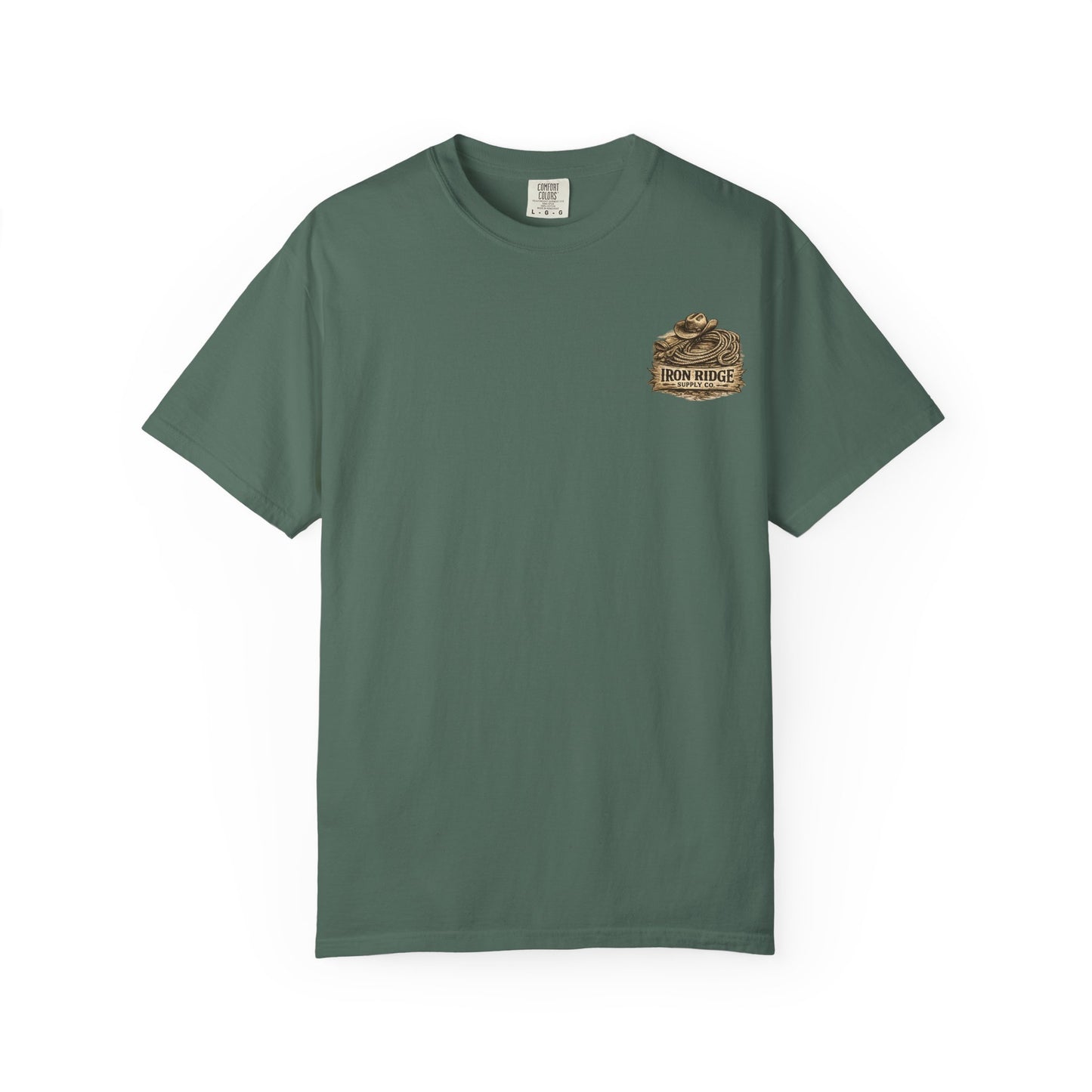 Western Romance T-Shirt — Truck Bed, Hat & Saddle Graphic