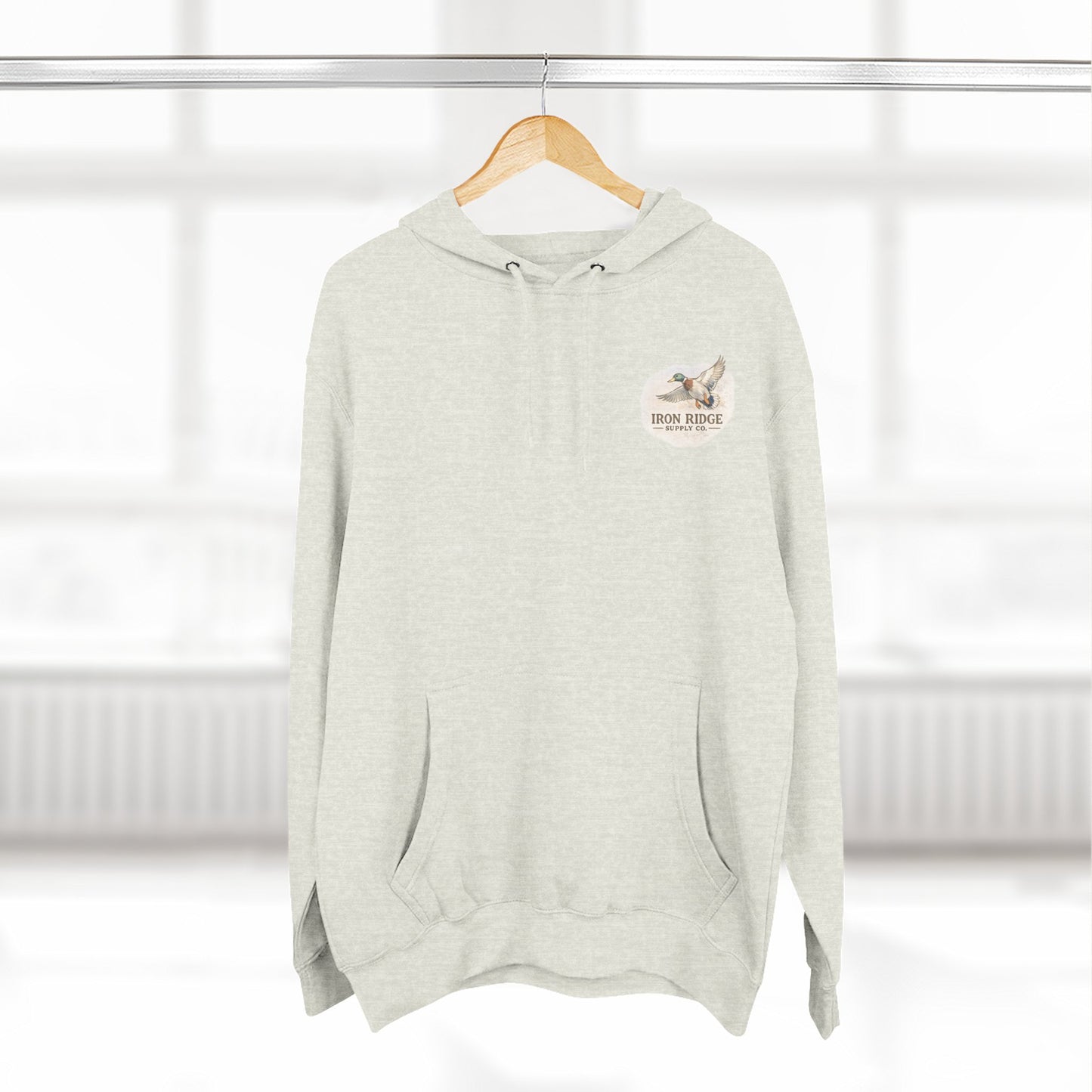 Hoodie - Vintage Waterfowl Duck Hunting Scenic Print Fleece Hoodie