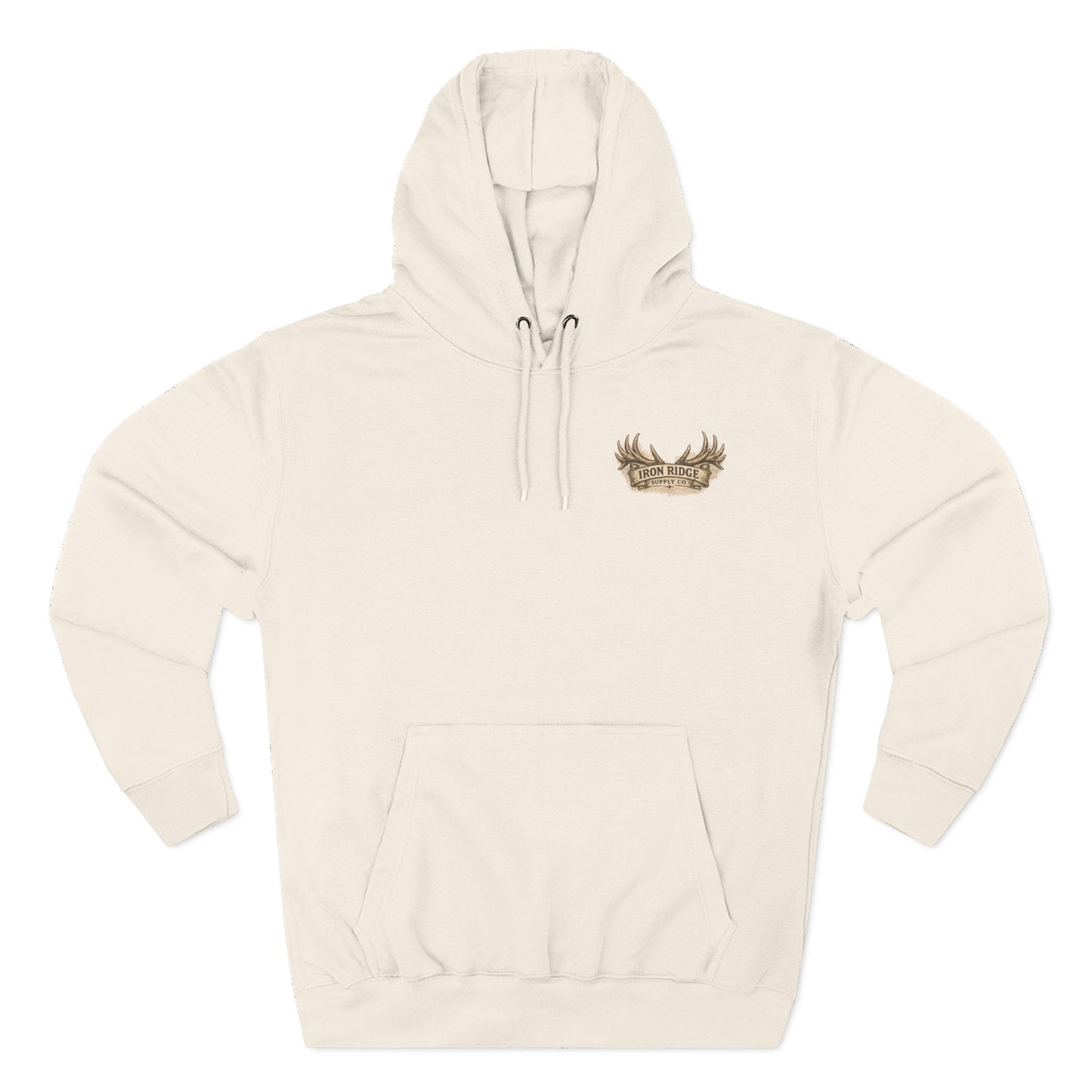 Elk Wilderness Hoodie — Vintage Mountain Elk Graphic Fleece Hoodie