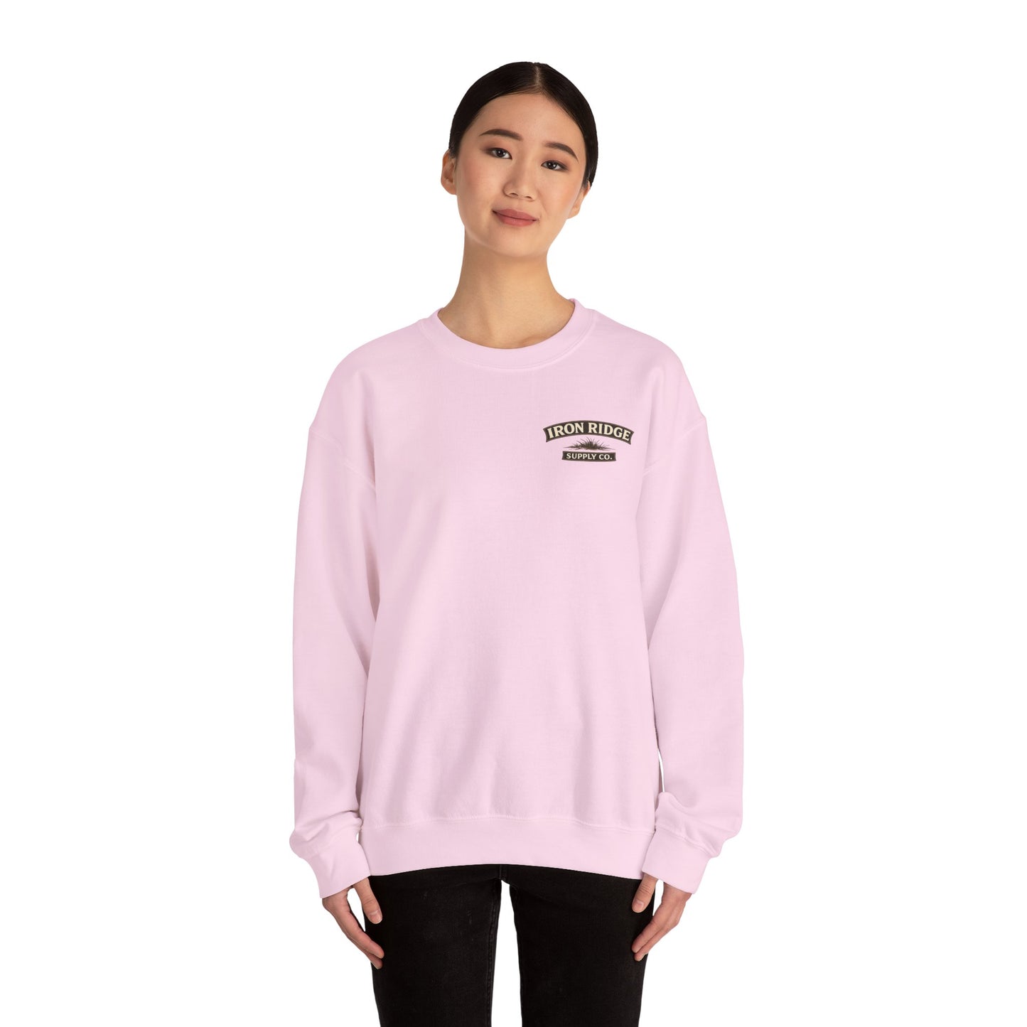 Sweatshirt — Iron Ridge Supply Co. Longhorn Crewneck (Western Sunset)