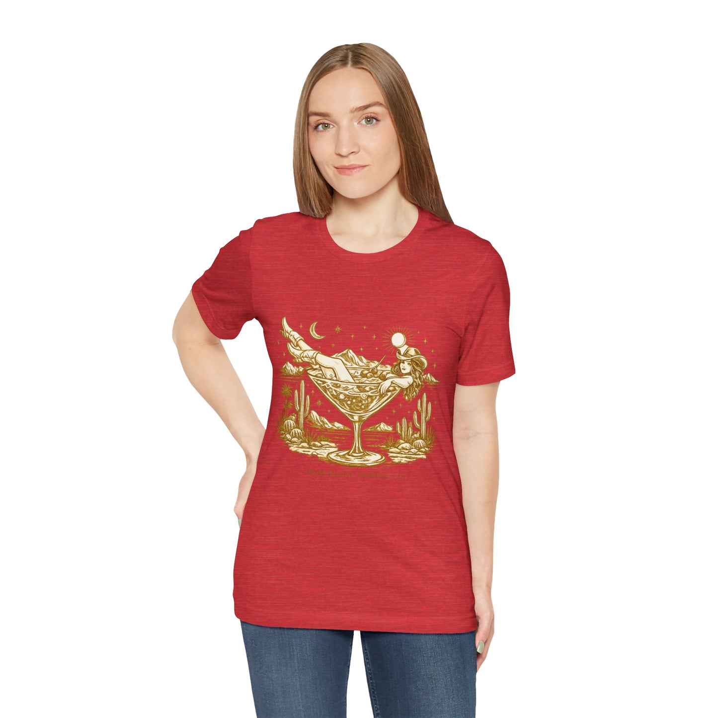 Cowgirl Martini Tee — Desert Cocktail Graphic T-Shirt