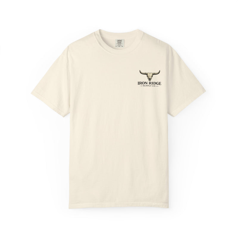 Iron Ridge Supply Co. Graphic T-Shirt — Vintage Mountain Ranch Tee