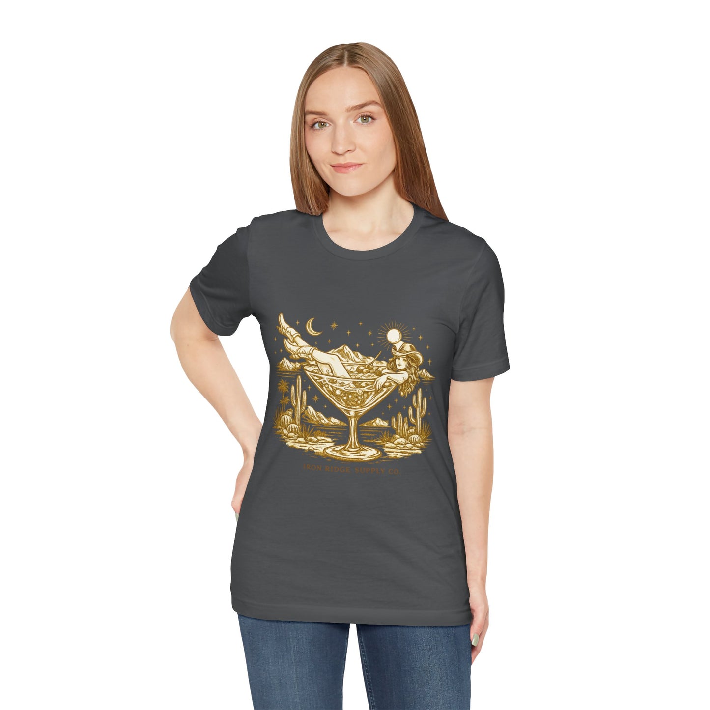 Cowgirl Martini Tee — Desert Cocktail Graphic T-Shirt