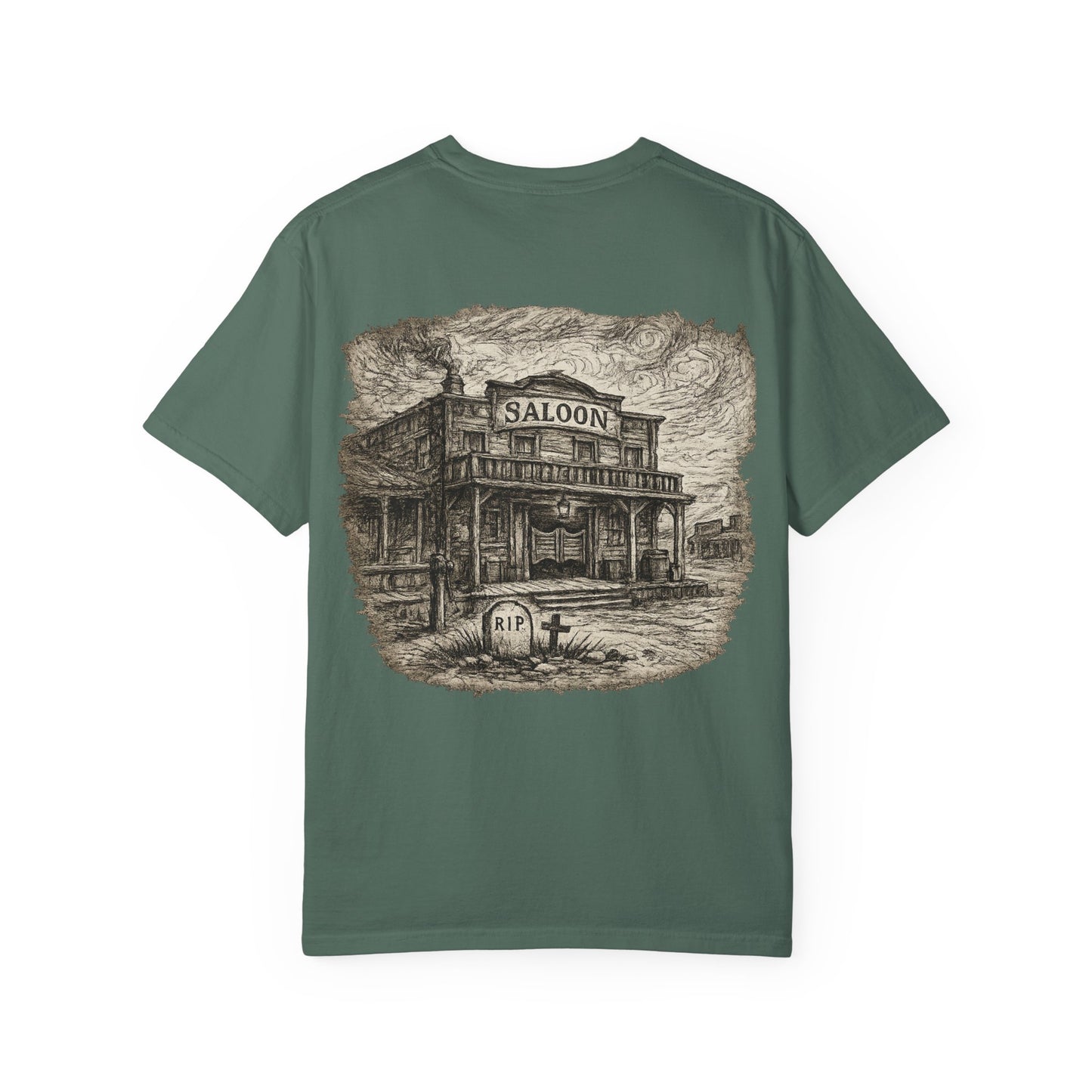 Vintage Saloon T-Shirt — 'Iron Ridge' Western Graphic Tee