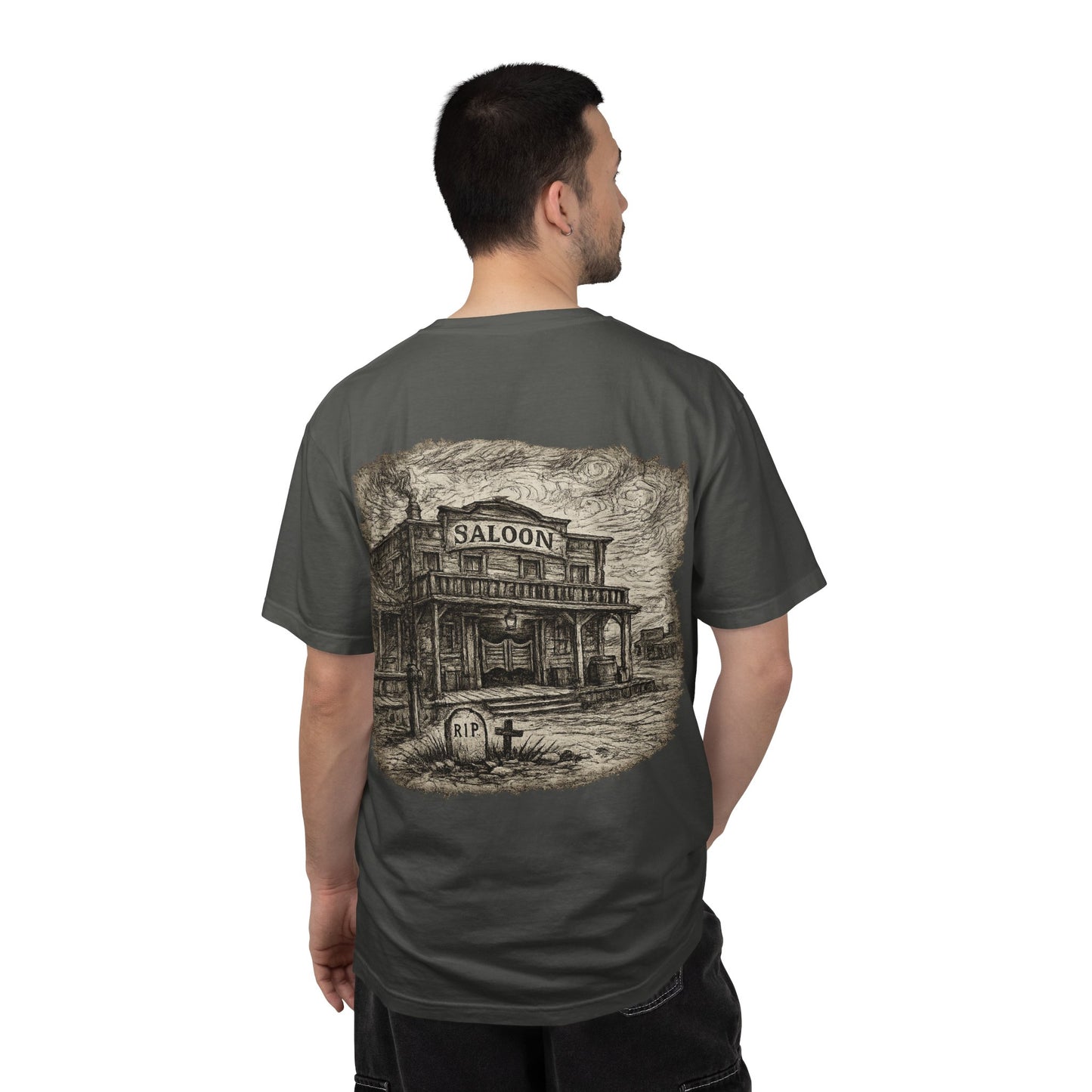 Vintage Saloon T-Shirt — 'Iron Ridge' Western Graphic Tee
