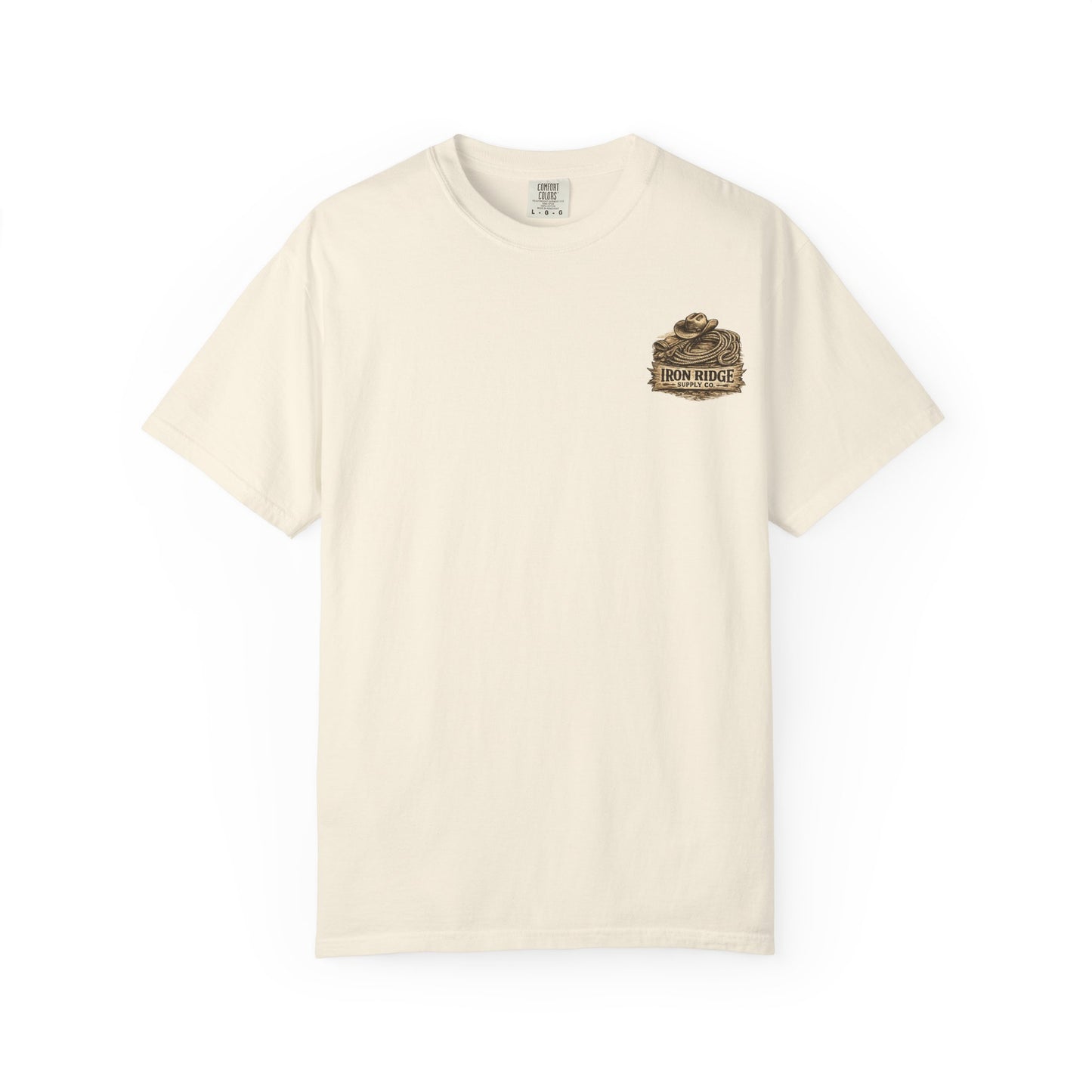 Western Romance T-Shirt — Truck Bed, Hat & Saddle Graphic