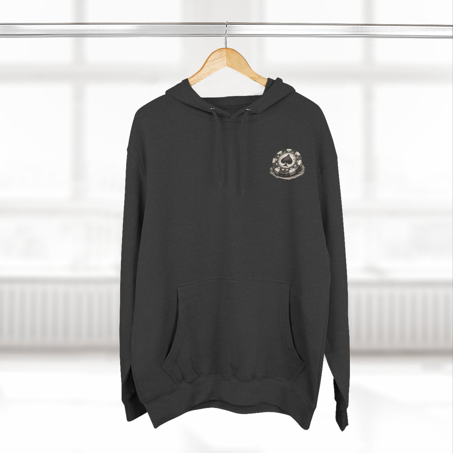 Poker Night Graphic Hoodie — Aces & Dice Vintage Casino Design