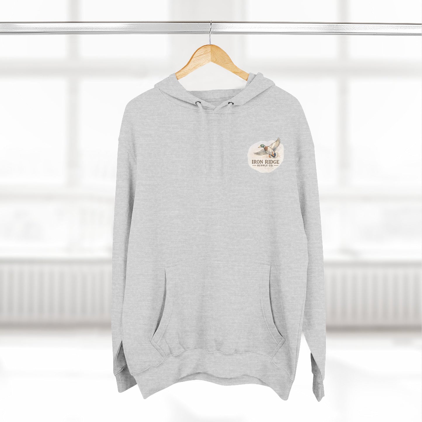 Hoodie - Vintage Waterfowl Duck Hunting Scenic Print Fleece Hoodie