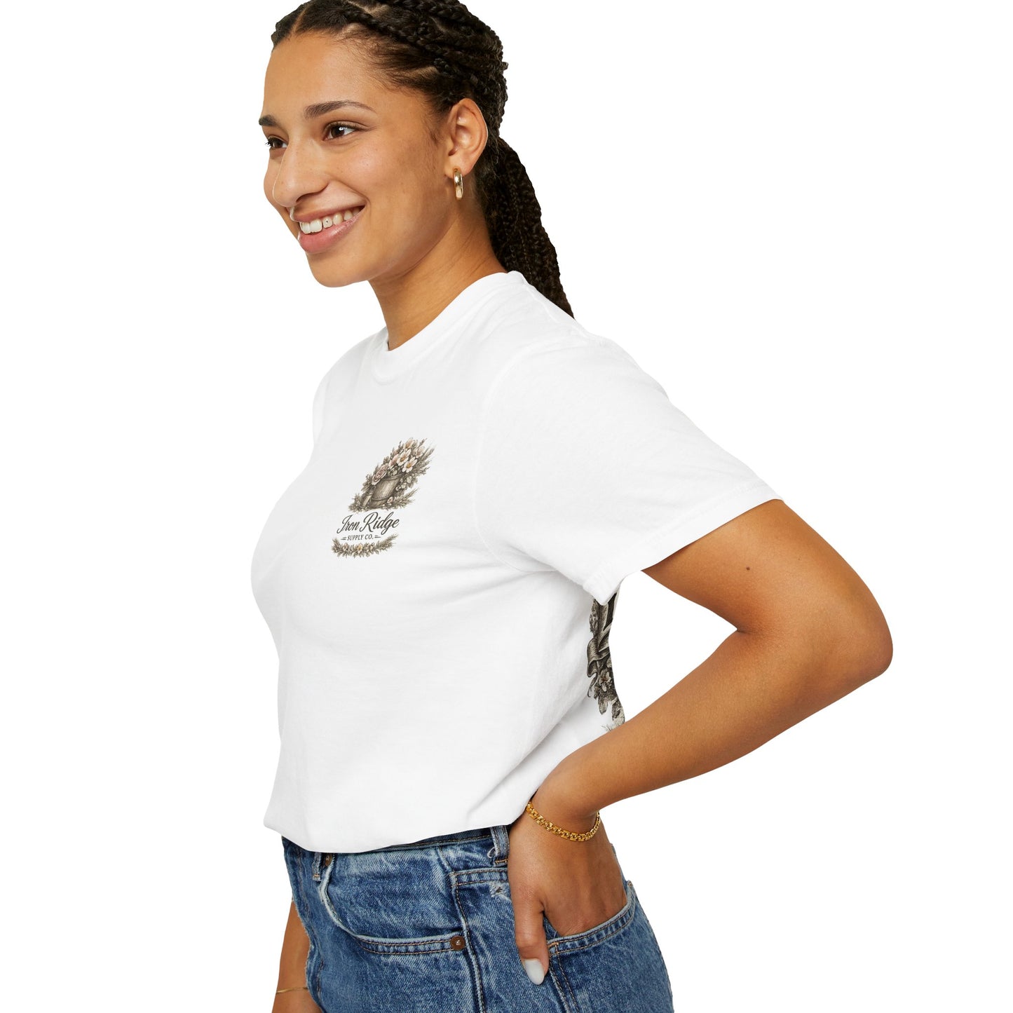 Iron Ridge Supply Co. Floral Barrel Woman's Tee