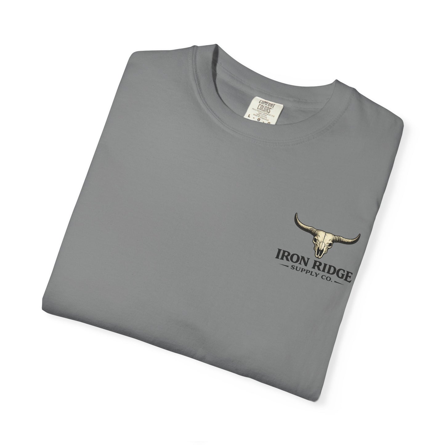 Iron Ridge Supply Co. Graphic T-Shirt — Vintage Mountain Ranch Tee