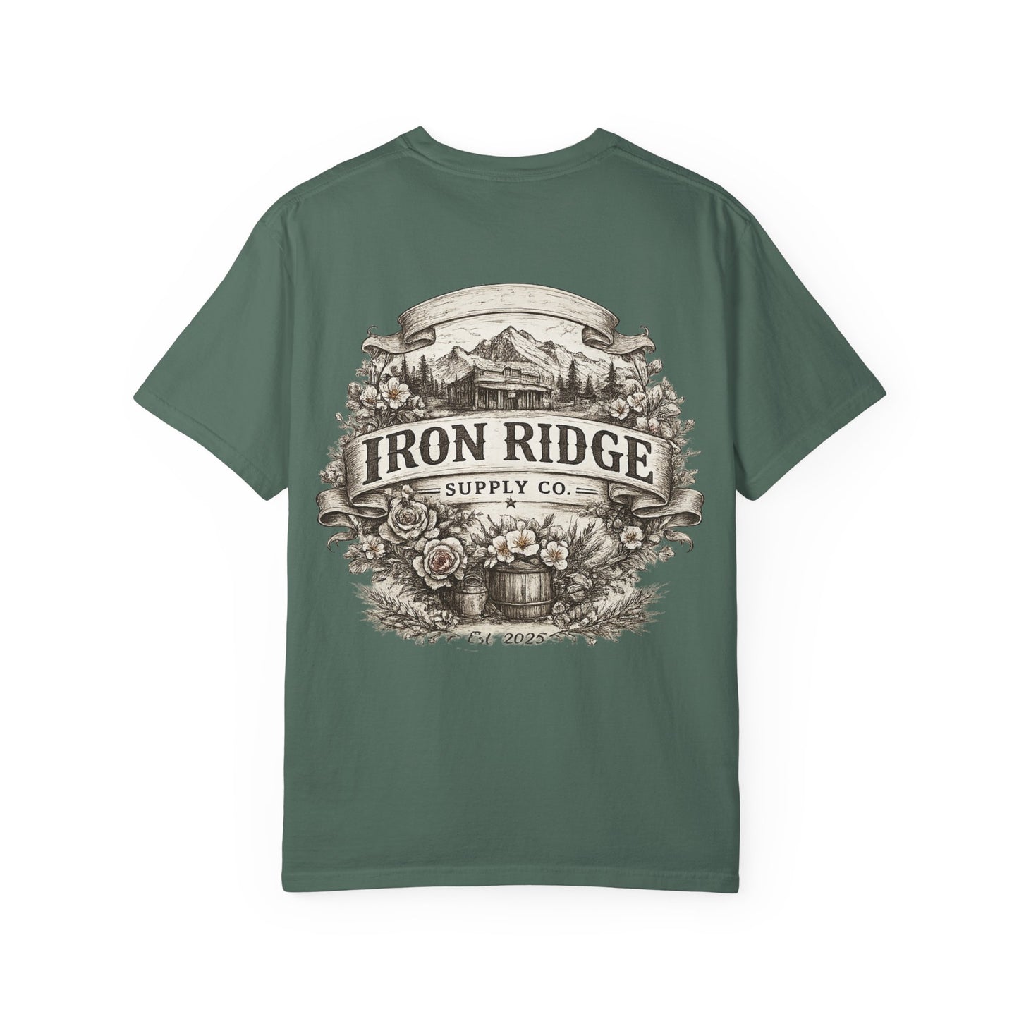Iron Ridge Supply Co. Floral Barrel Woman's Tee