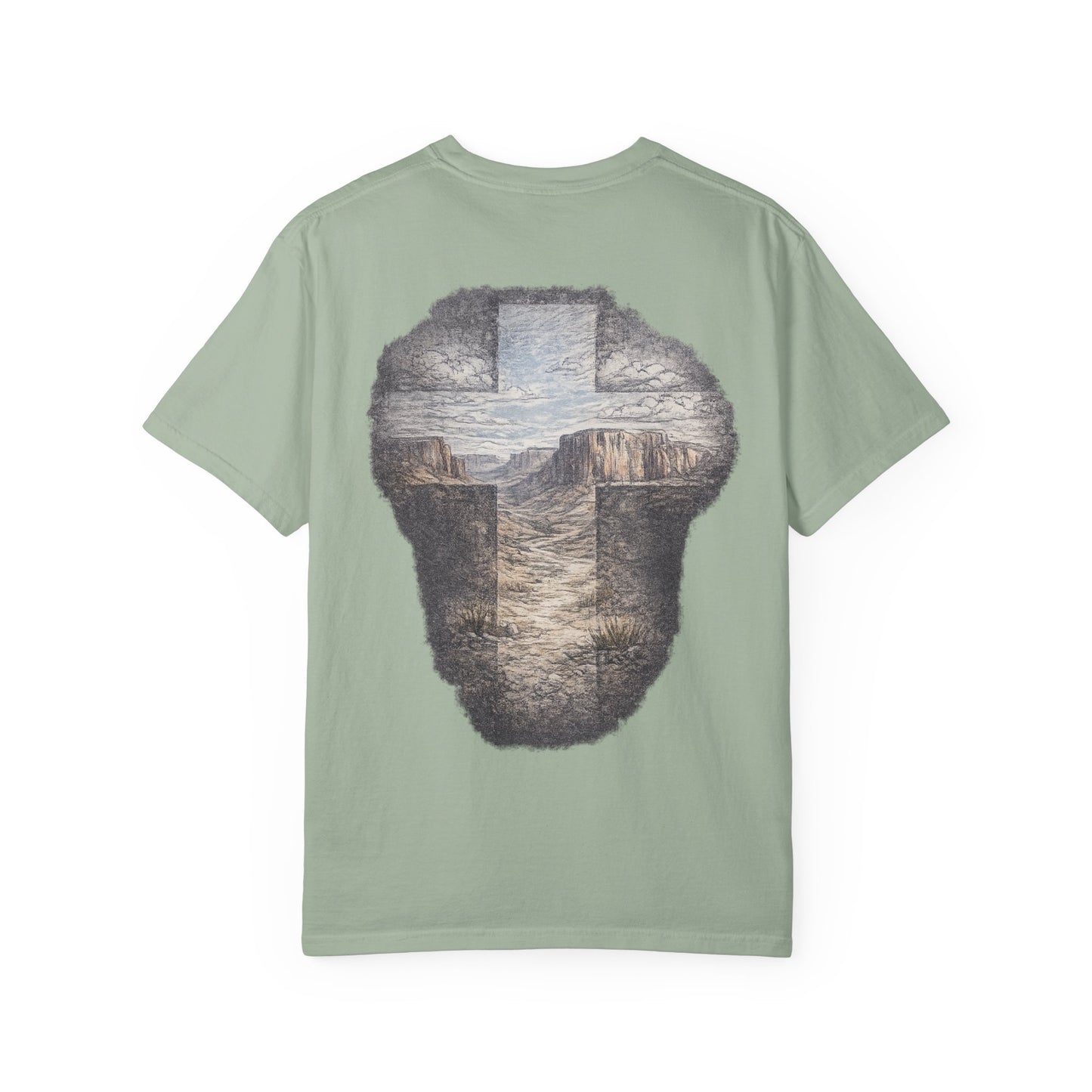 Canyon Cross Graphic T-Shirt — Scenic Cross Back Print