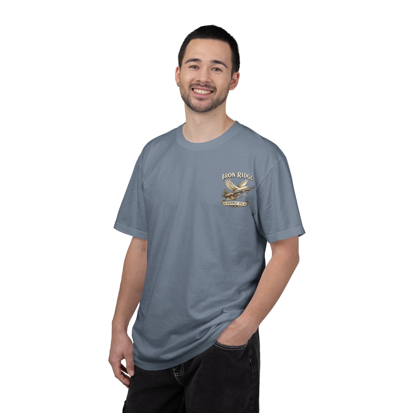 T-Shirt — Funny Dove Hunting Graphic ‘Oops…Sorry!’ Back Print