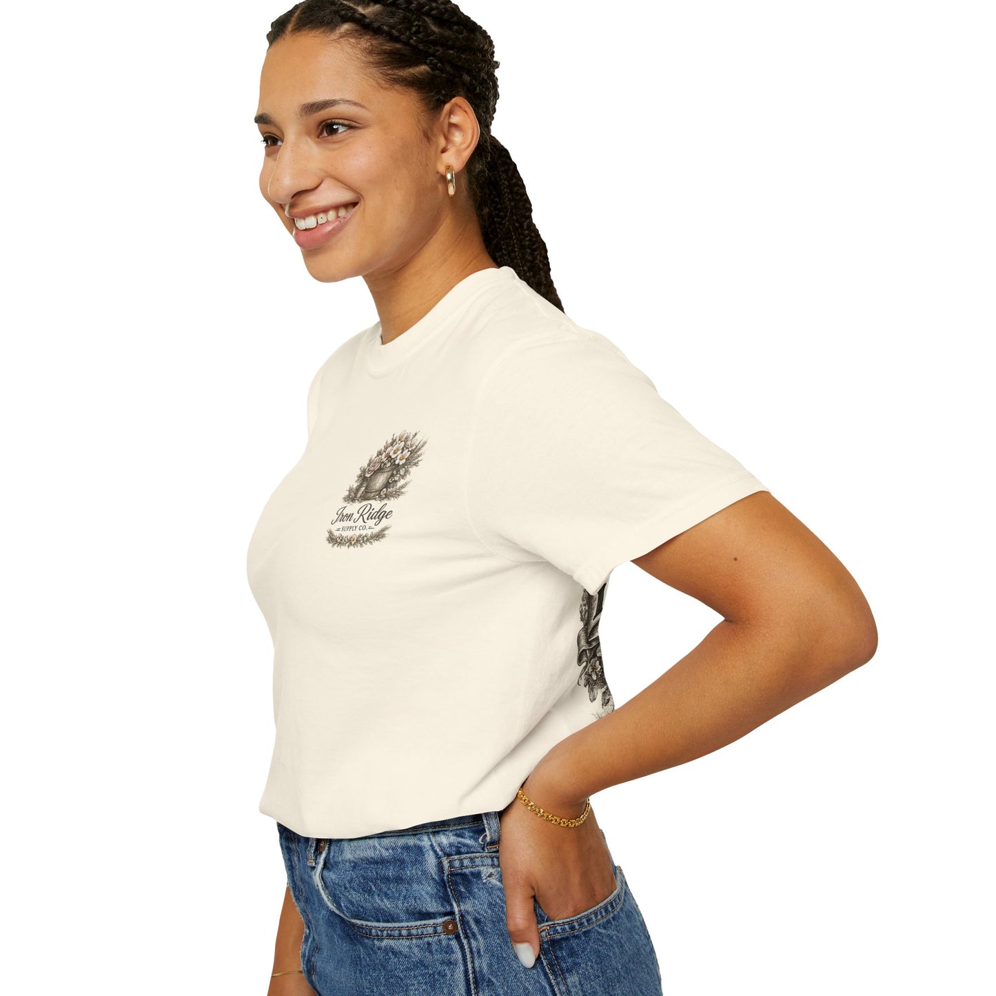 Iron Ridge Supply Co. Floral Barrel Woman's Tee