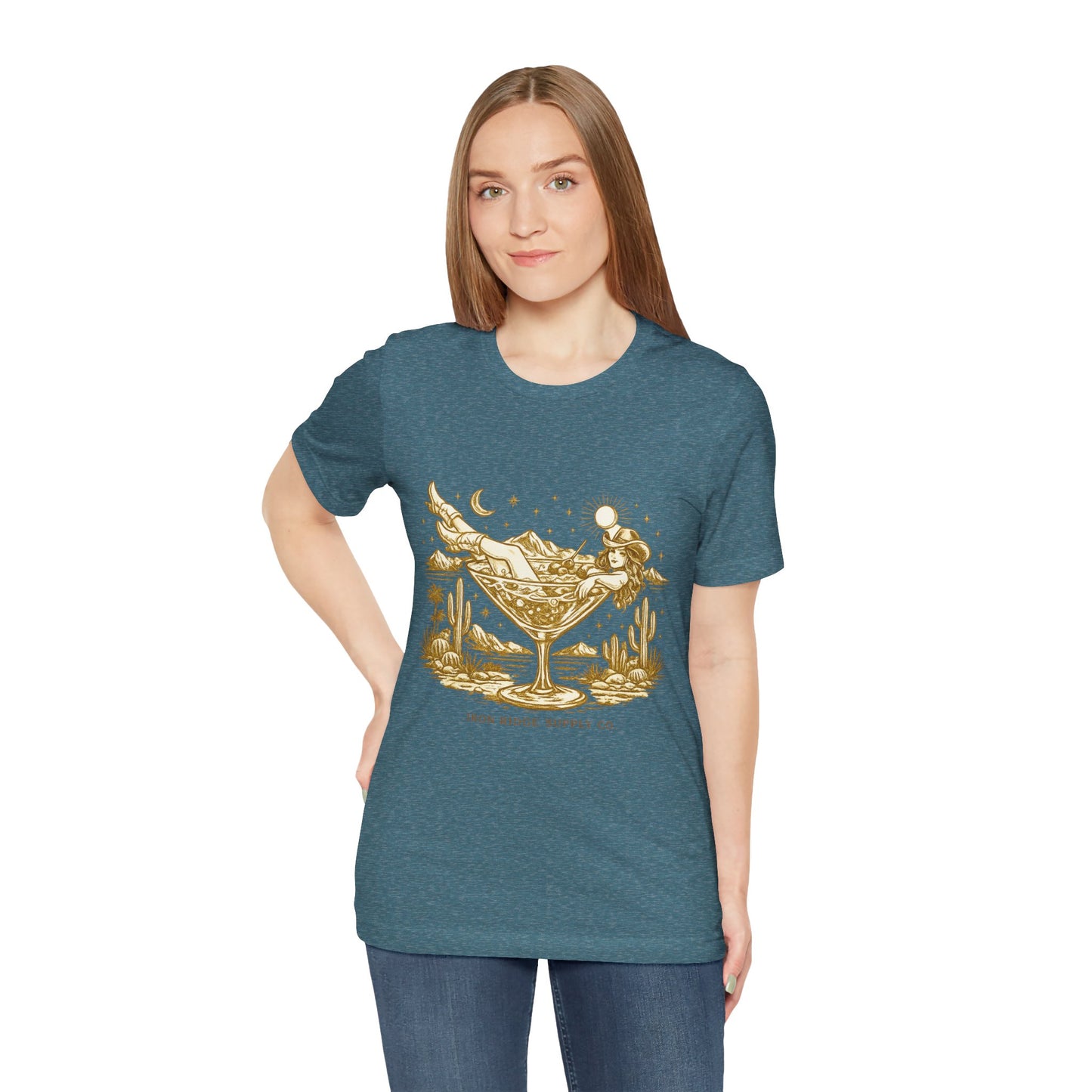 Cowgirl Martini Tee — Desert Cocktail Graphic T-Shirt