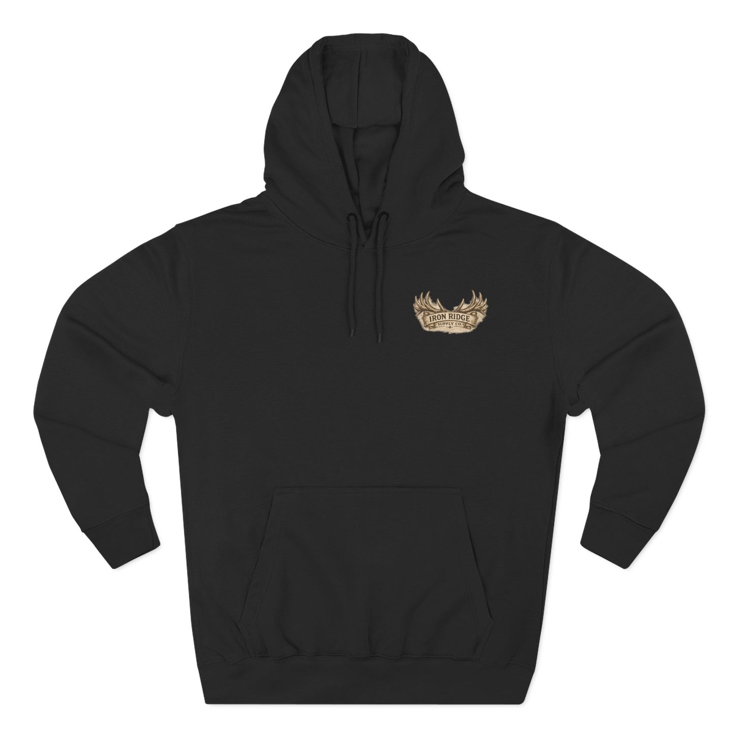 Elk Wilderness Hoodie — Vintage Mountain Elk Graphic Fleece Hoodie