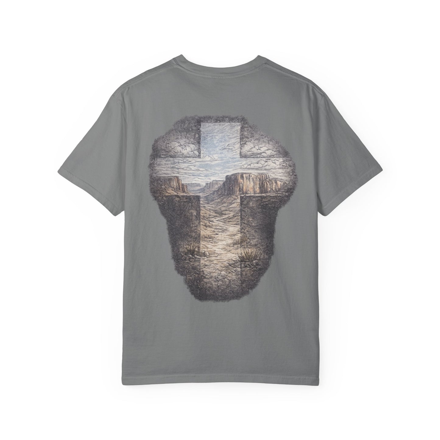 Canyon Cross Graphic T-Shirt — Scenic Cross Back Print