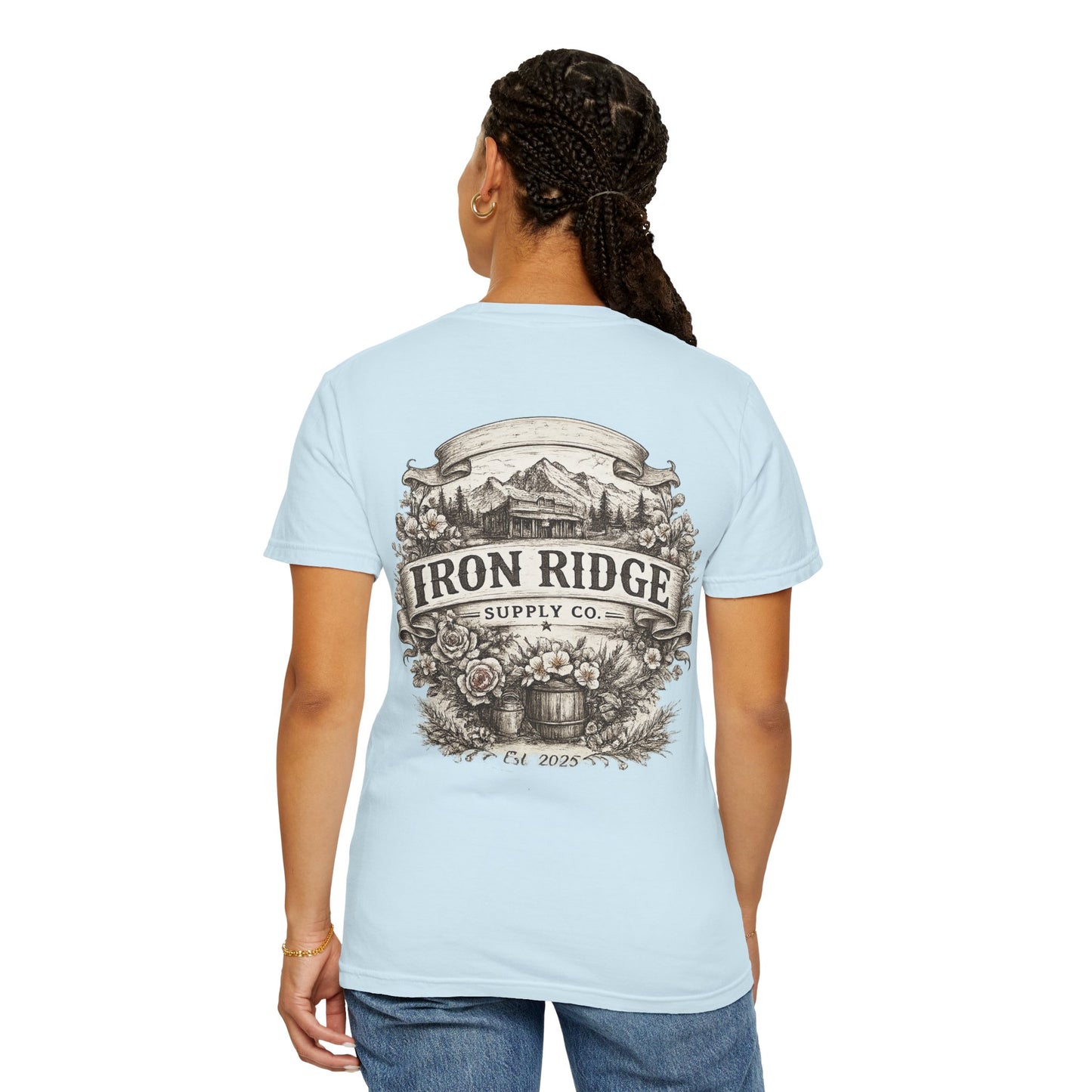 Iron Ridge Supply Co. Floral Barrel Woman's Tee