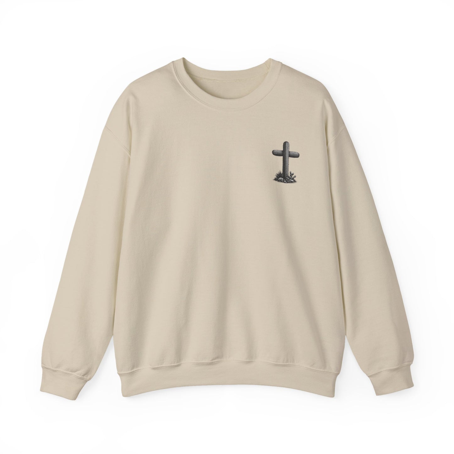 Desert Faith Sweatshirt — "For God So Loved the World" John 3:16 Crewneck