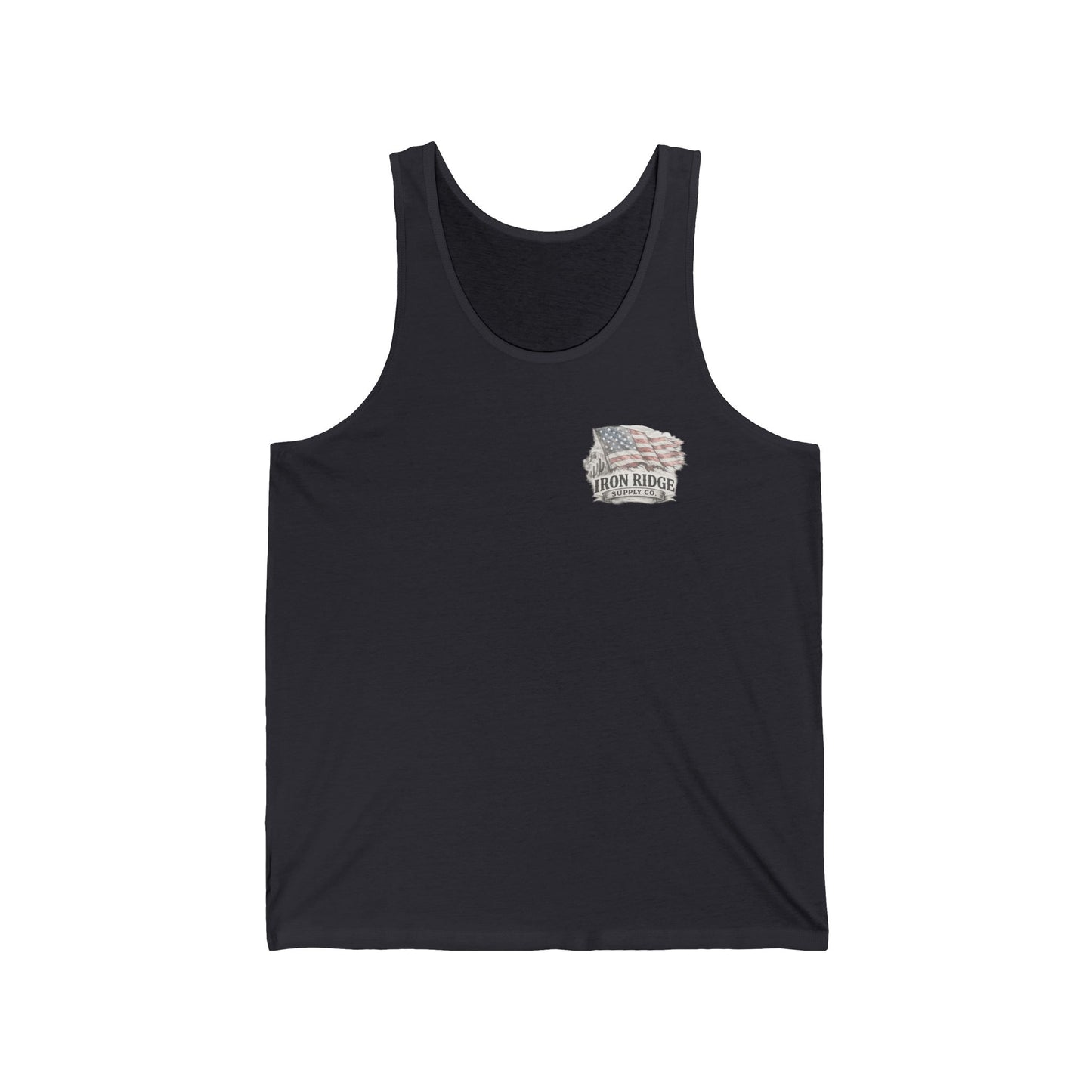 American Cowboy Tank Top — Vintage Flag & Hat Patriotic Western Tank