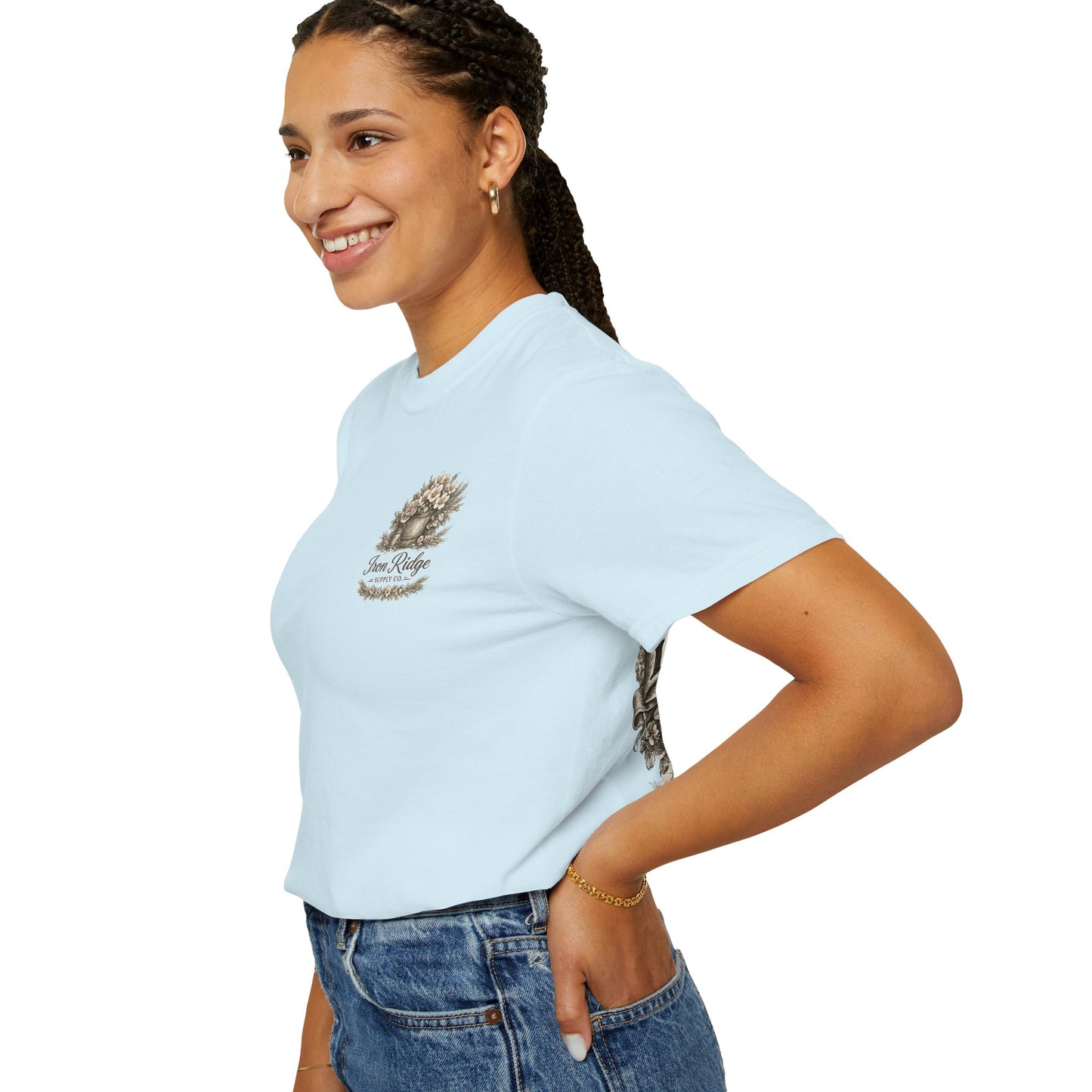 Iron Ridge Supply Co. Floral Barrel Woman's Tee