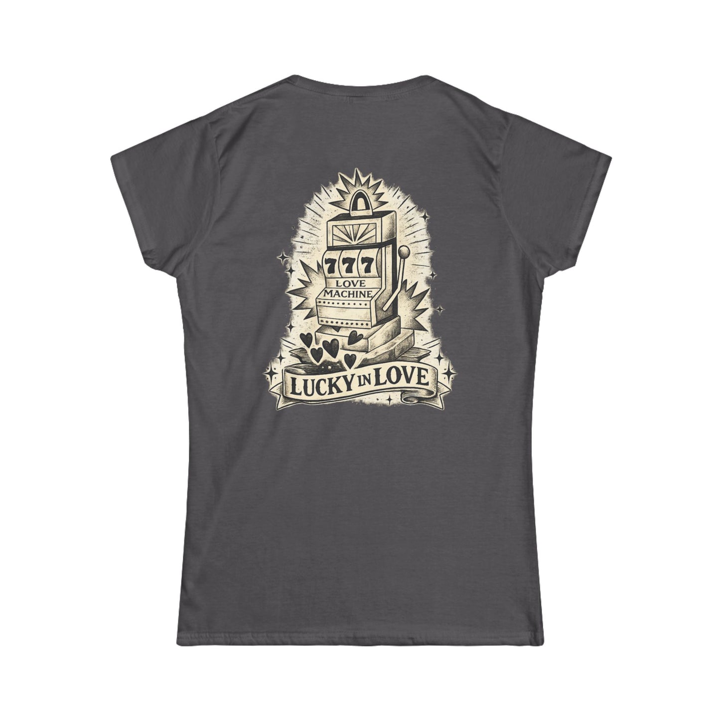 Lucky in Love Tee — Vintage Slot Machine Women's T-Shirt