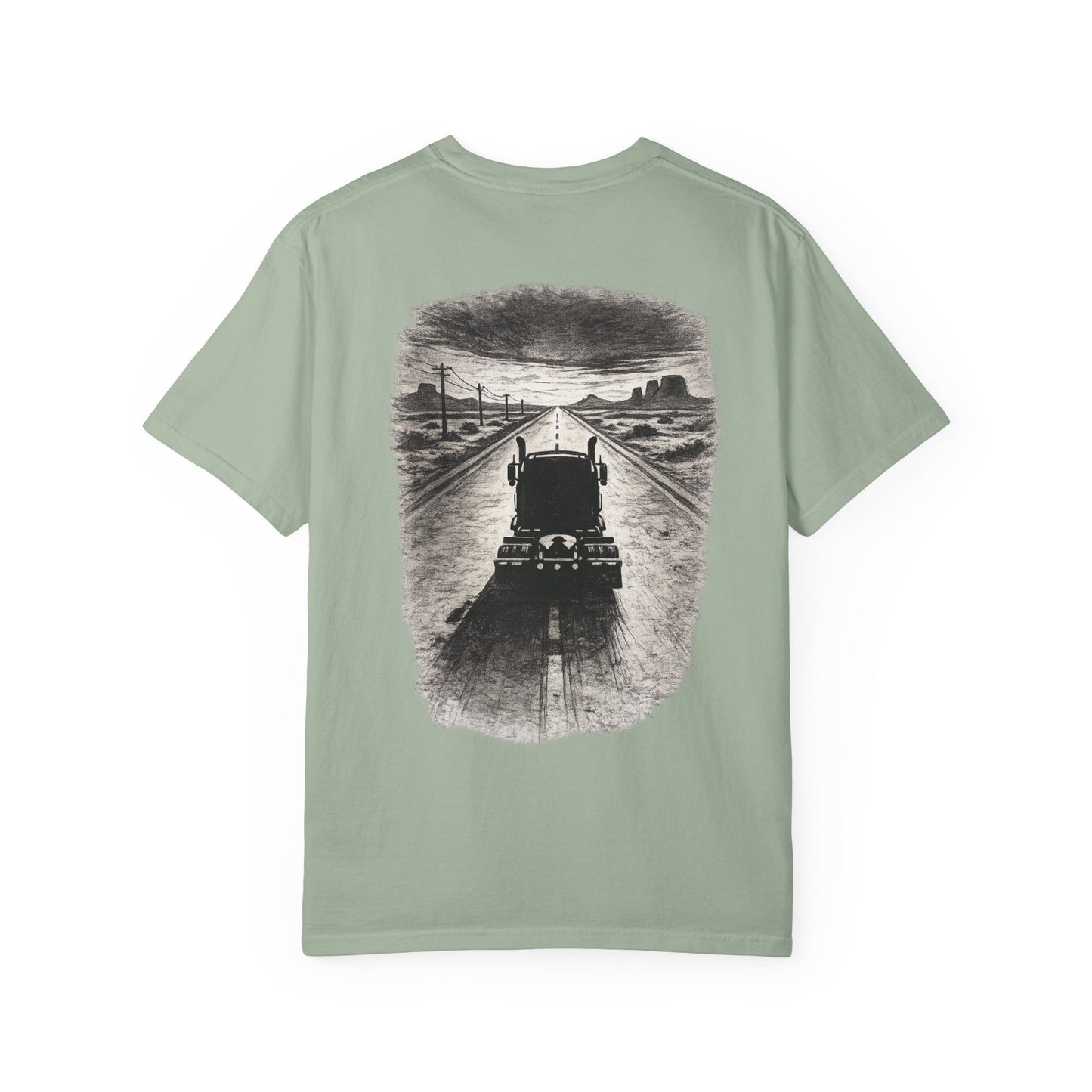 Route 66 Heavy Hauler T-Shirt — Iron Ridge Semi-Truck Print