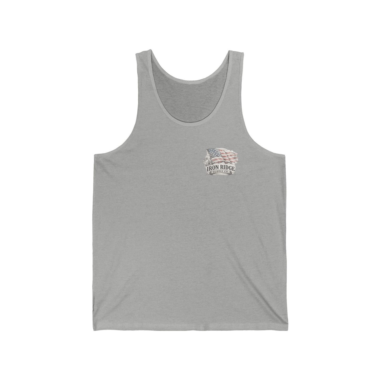 American Cowboy Tank Top — Vintage Flag & Hat Patriotic Western Tank