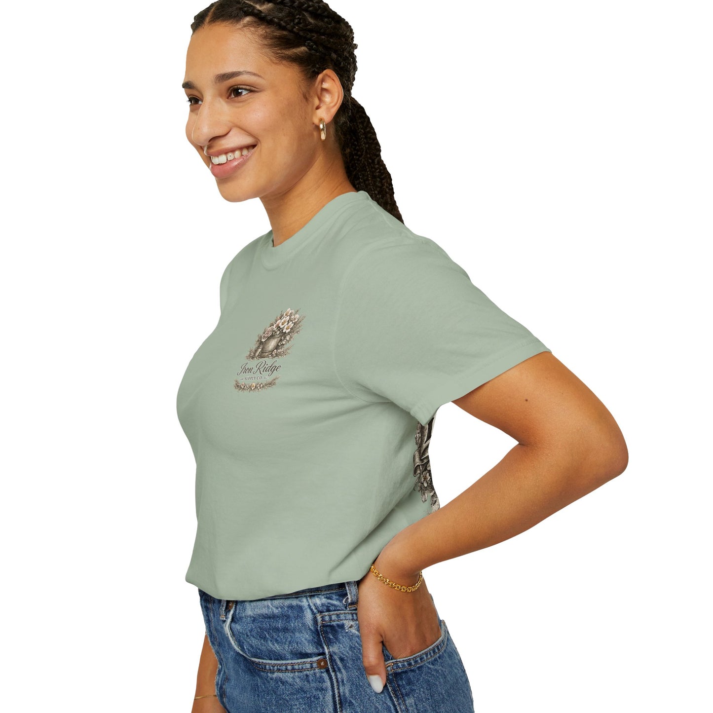 Iron Ridge Supply Co. Floral Barrel Woman's Tee