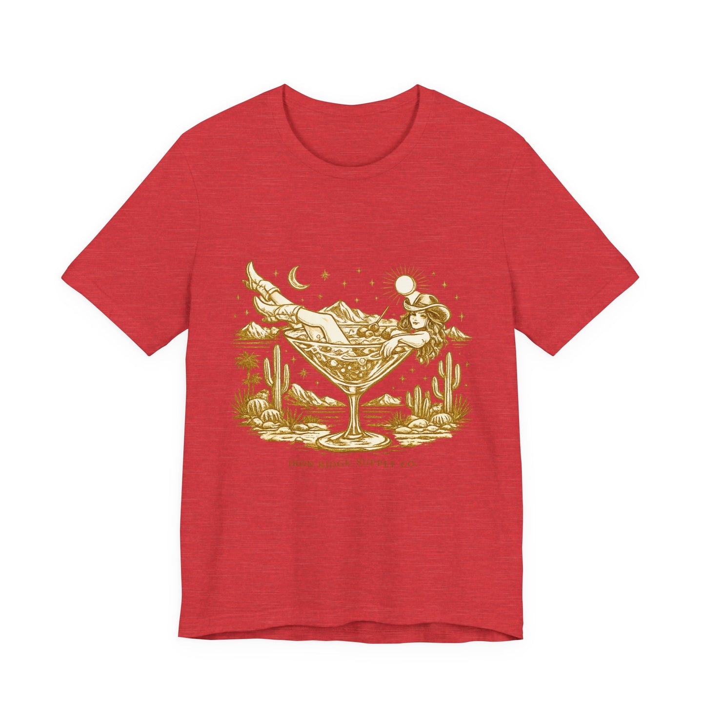 Cowgirl Martini Tee — Desert Cocktail Graphic T-Shirt