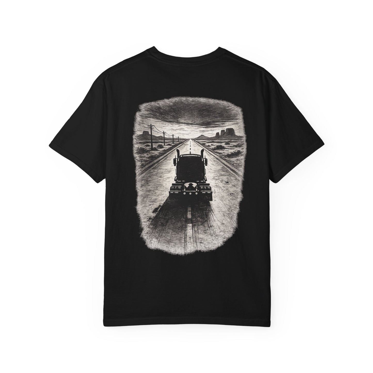 Route 66 Heavy Hauler T-Shirt — Iron Ridge Semi-Truck Print