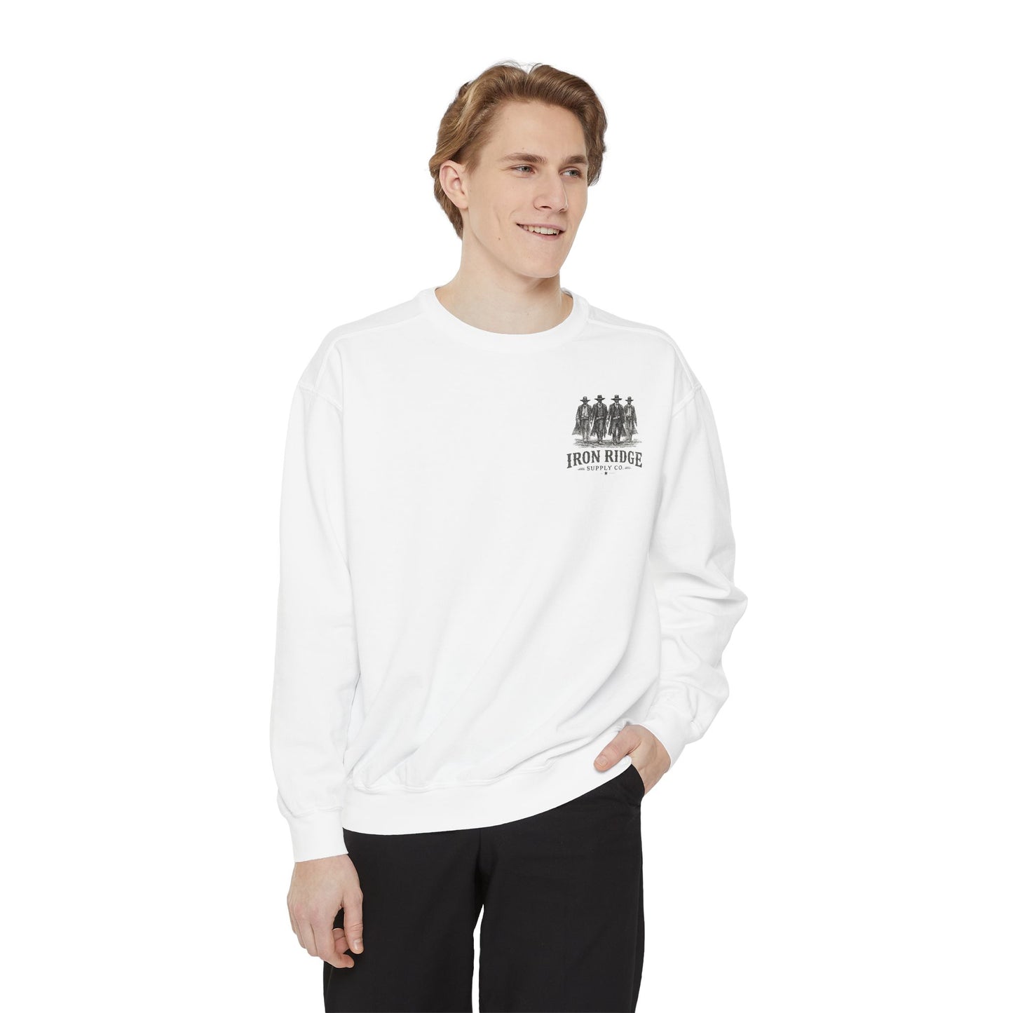 Tombstone Western Sweatshirt — Vintage Wild West Saloon Graphic