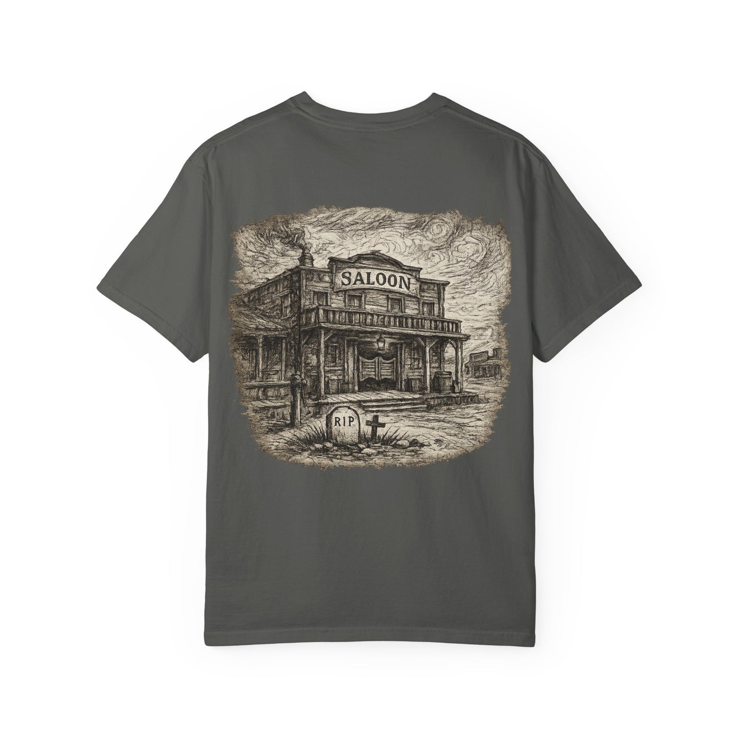 Vintage Saloon T-Shirt — 'Iron Ridge' Western Graphic Tee