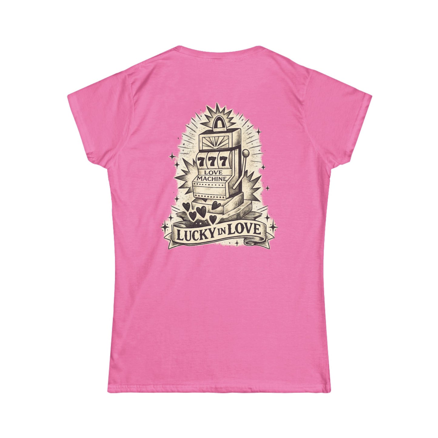 Lucky in Love Tee — Vintage Slot Machine Women's T-Shirt